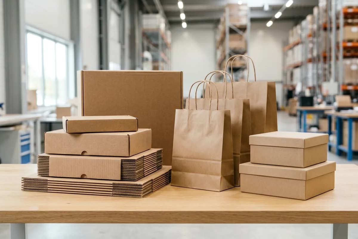 Karton qutilar va kraft paketlar
